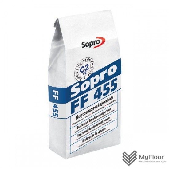 Клей для плитки Sopro FF 455 белый (5 кг)